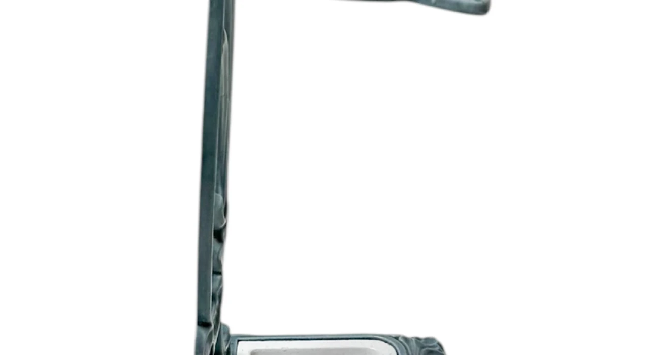 Art Nouveau Enameled Iron Umbrella Stand, 1900s